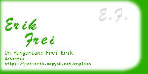 erik frei business card